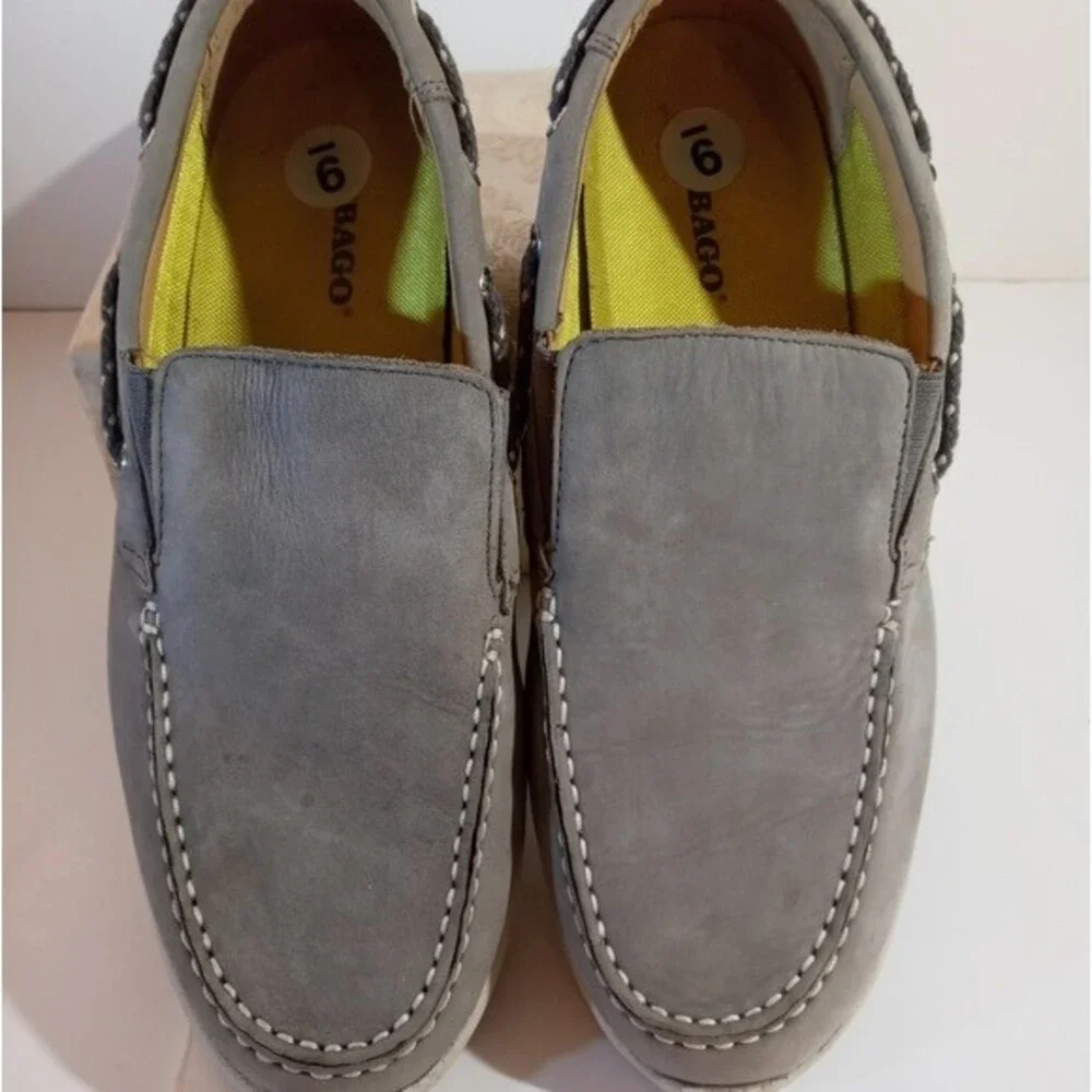 Sabago men's Kinsley grey suede slip-ons sz 9